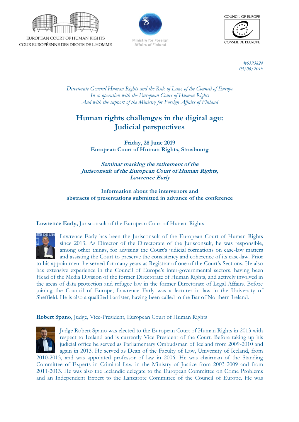 Human Rights Challenges in the Digital Age: Judicial Perspectives