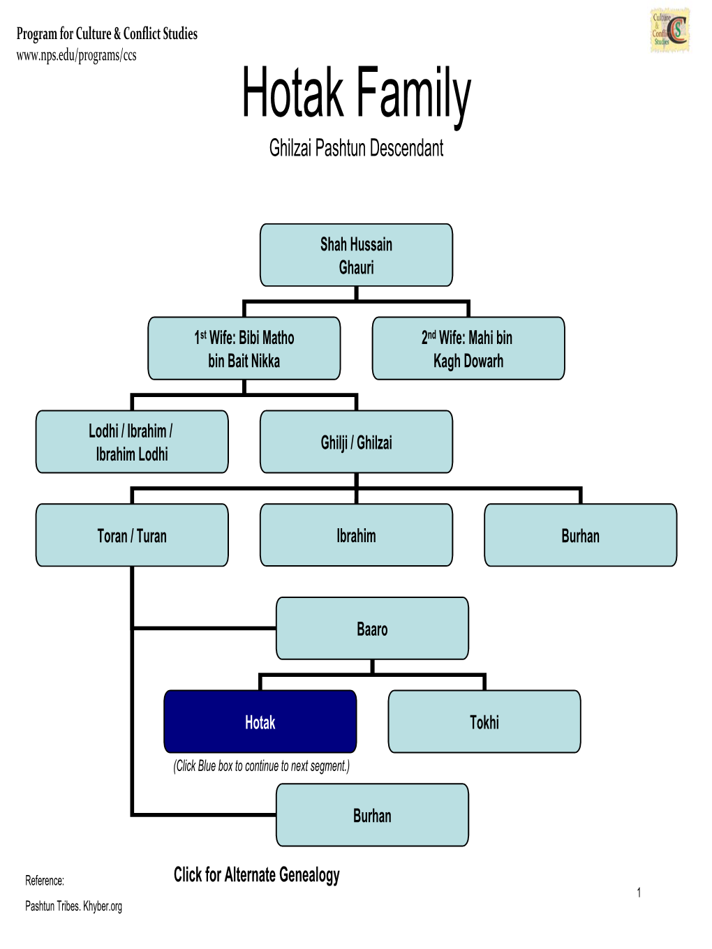 Hotak Family Ghilzai Pashtun Descendant