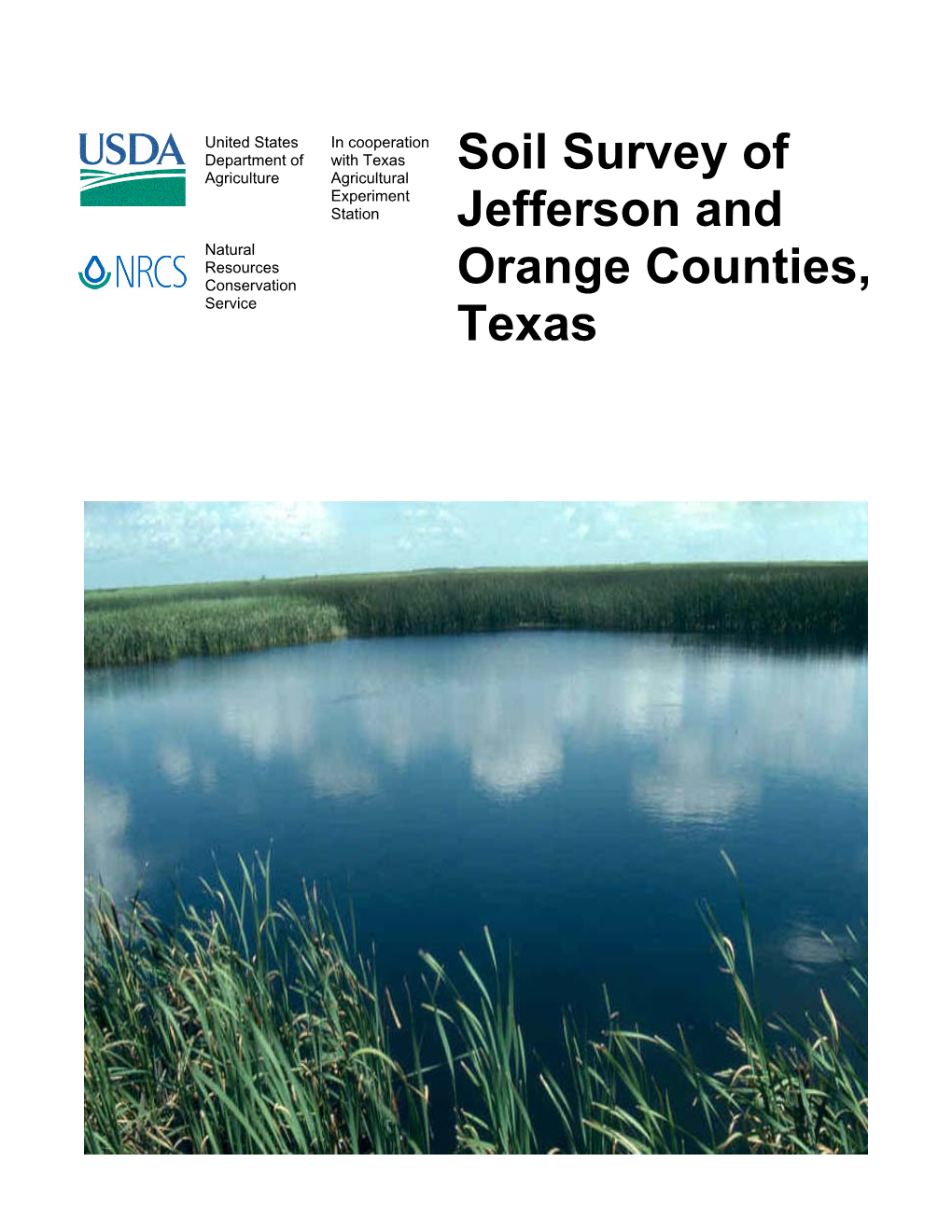 Soil Survey of Jefferson and Orange Counties, Texas (2006)