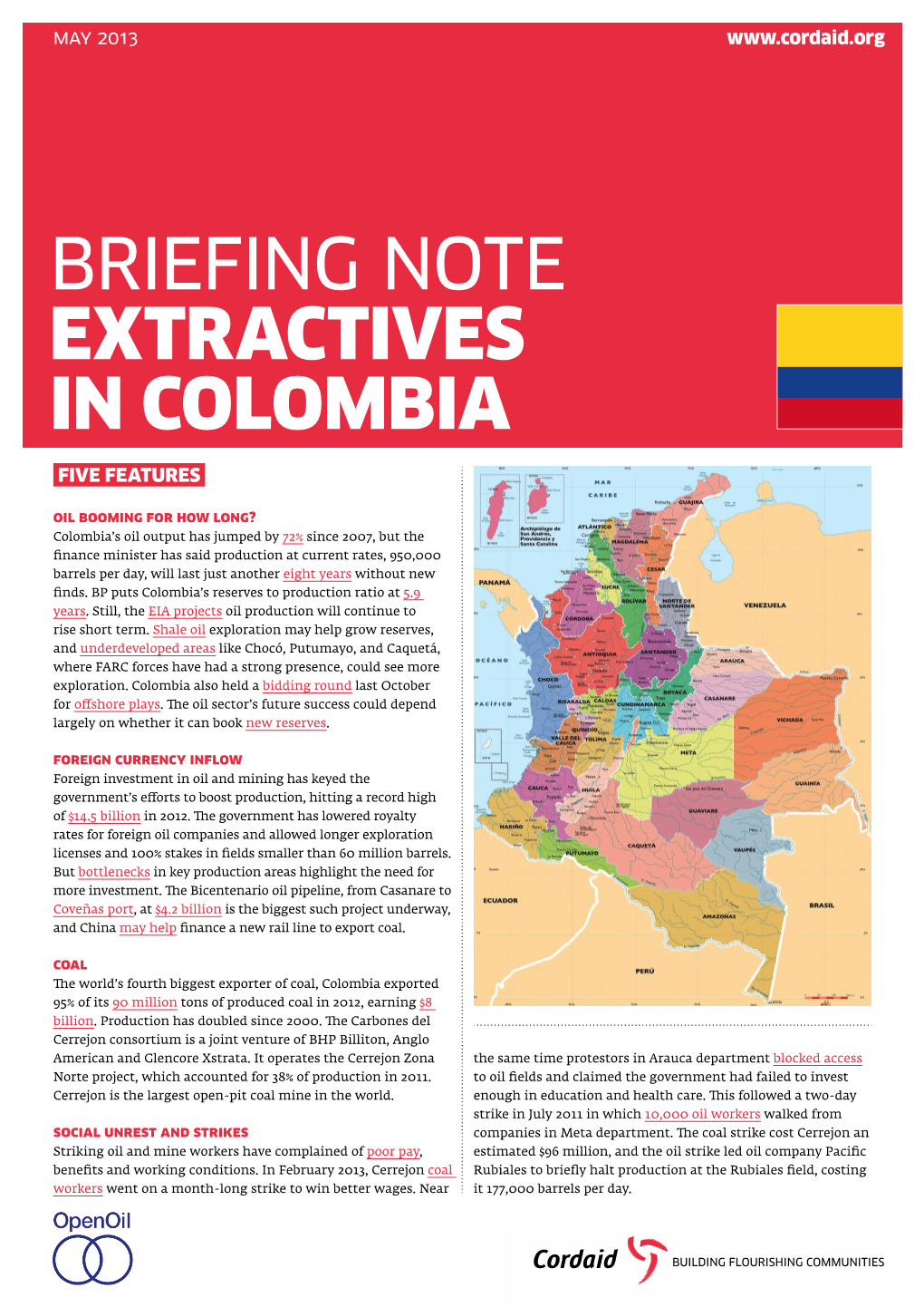 Briefing Note Extractives in Colombia