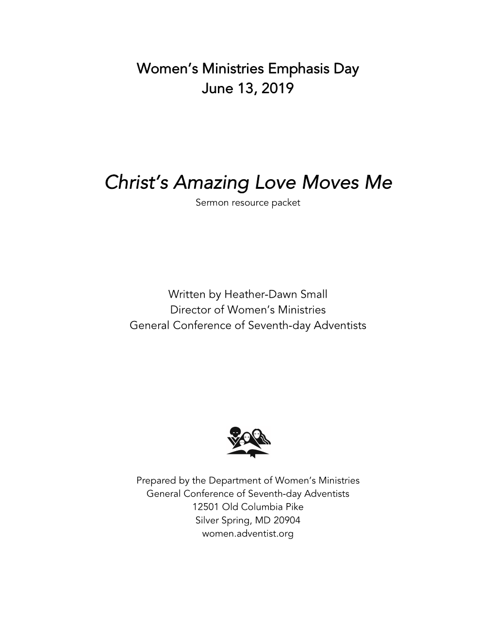 1-WMED 2020-SERMON PACKET–Christ's Amazing Love Moves Me