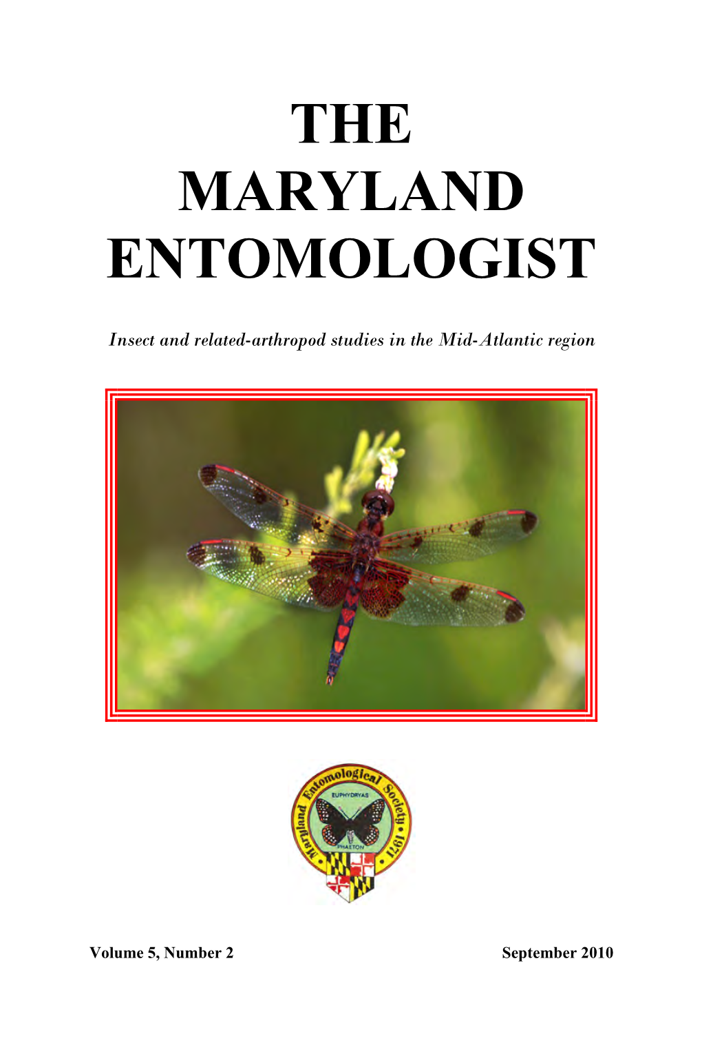 The Maryland Entomologist