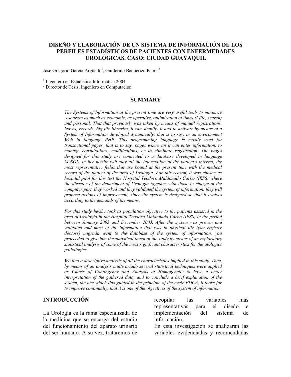 Analisis Estadistico Explratorio Para La Creacion Del Area De Hemodinamia En El Hospital