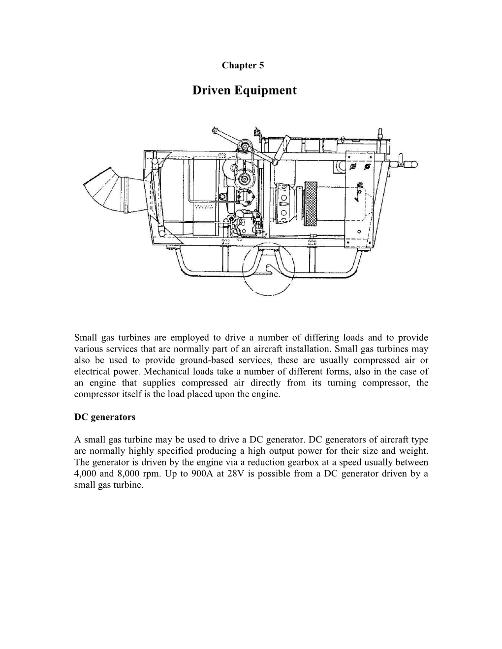 Small Gas Turbines Chapter 5 Driven Equipment