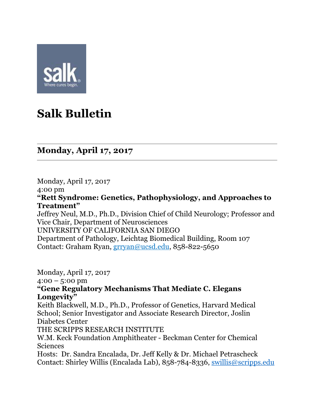 Salk Bulletin