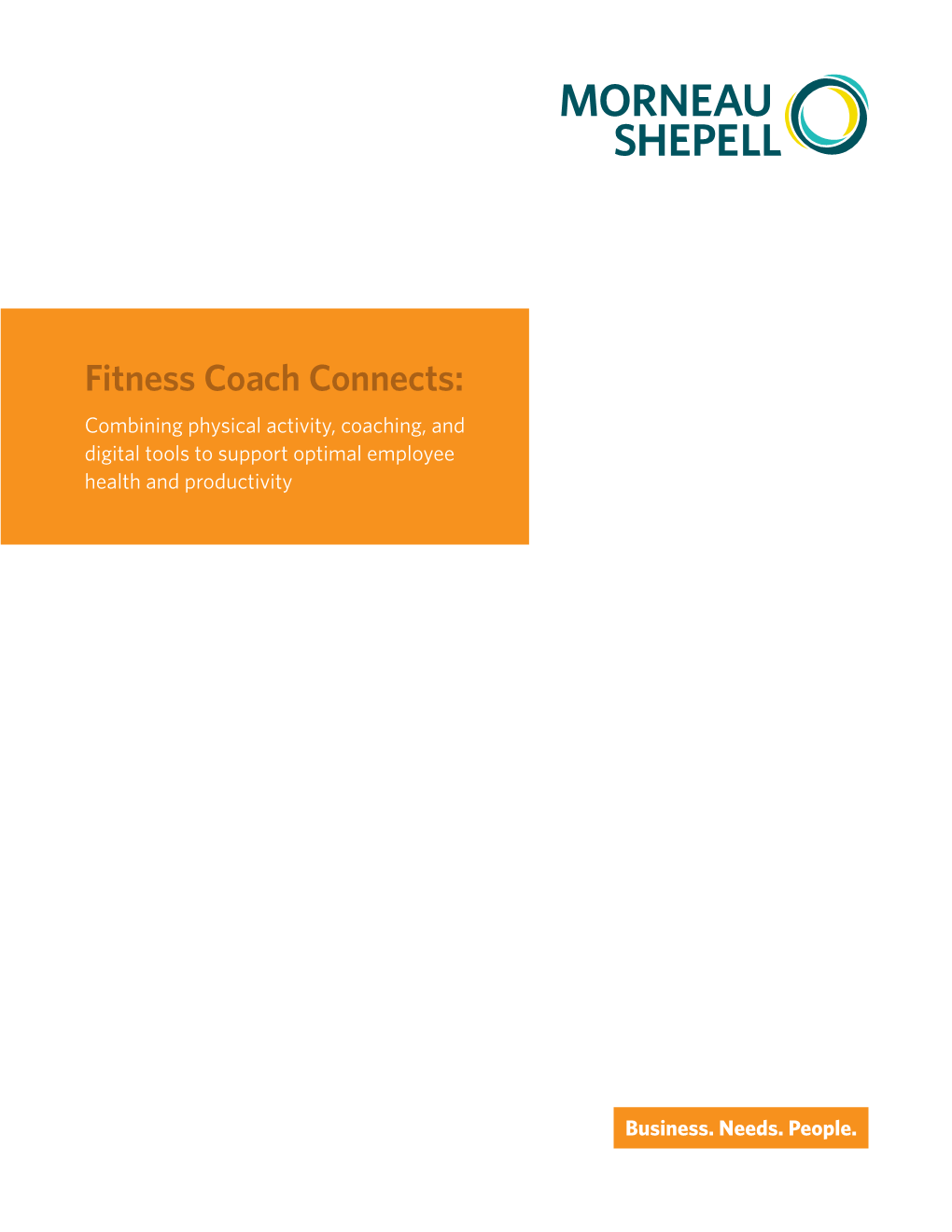 Fitness Coach Connects: Combining Physical Activity, Coaching, and Digital Tools to Support Optimal Employee Health and Productivity