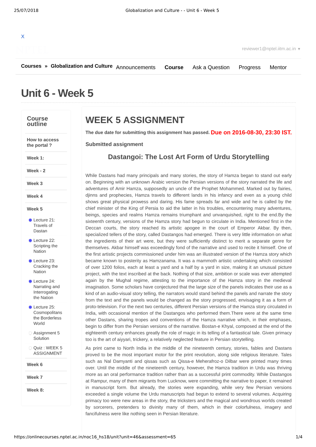 Unit 6 - Week 5