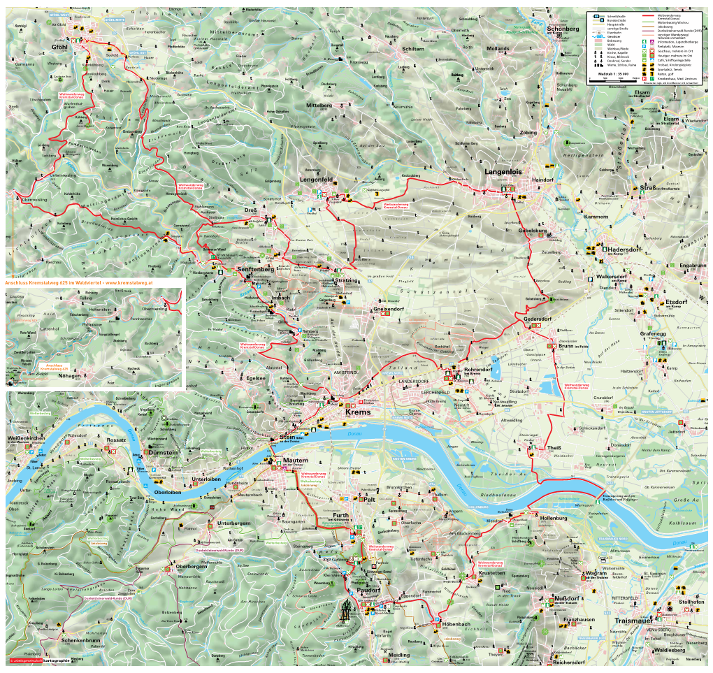 Weitwanderweg Kremstal-Donau Am Eisengraben D Re S C H E Rte I C H Th Hst