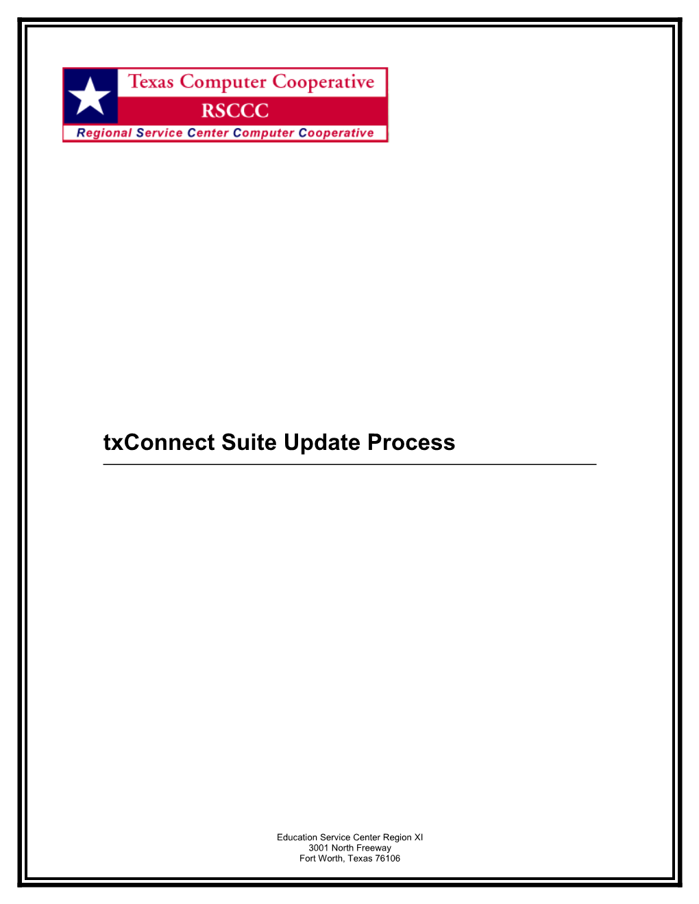 Txconnect Suite Update Process