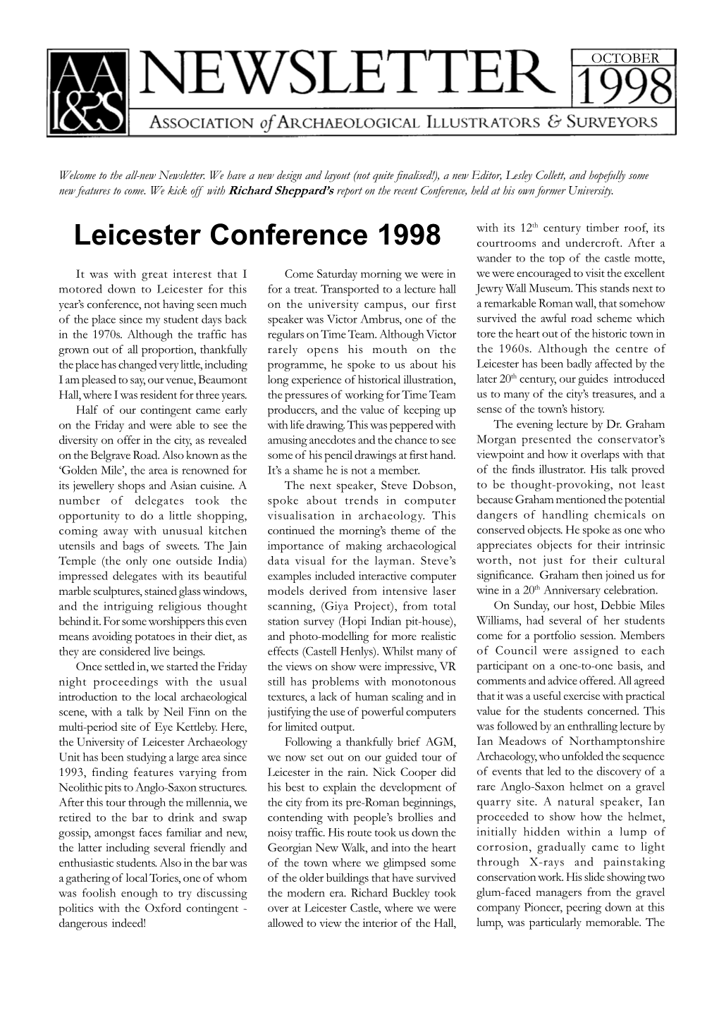 Leicester Conference 1998 Courtrooms and Undercroft