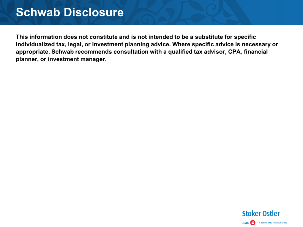 Schwab Disclosure