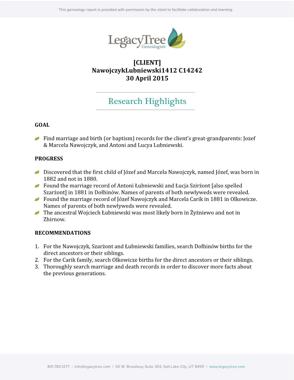 Research Highlights