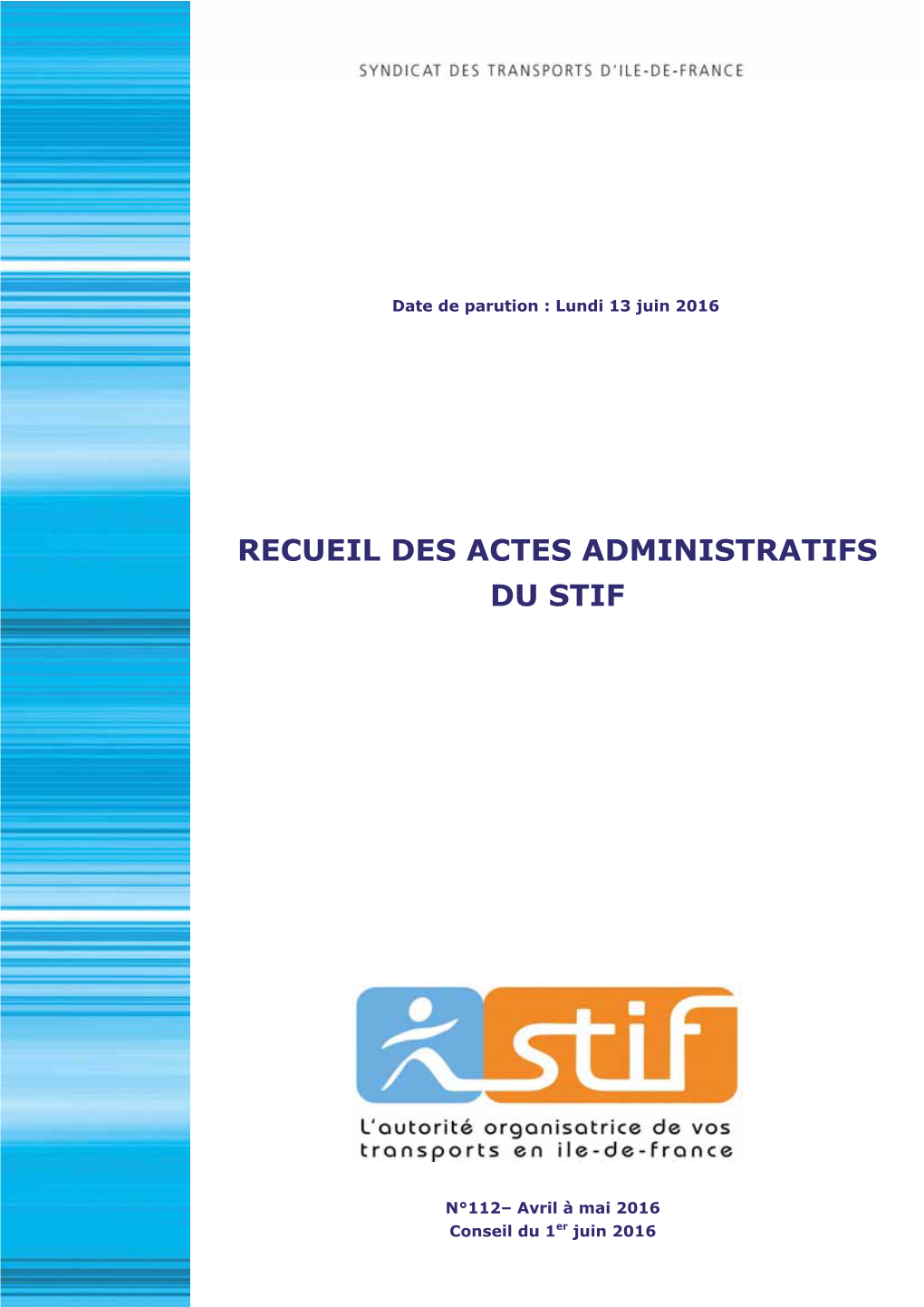 Recueil Des Actes Administratifs Du Stif