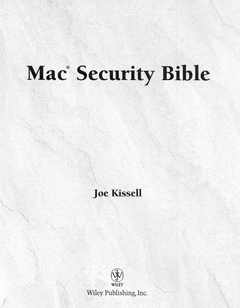 Mac" Security Bible