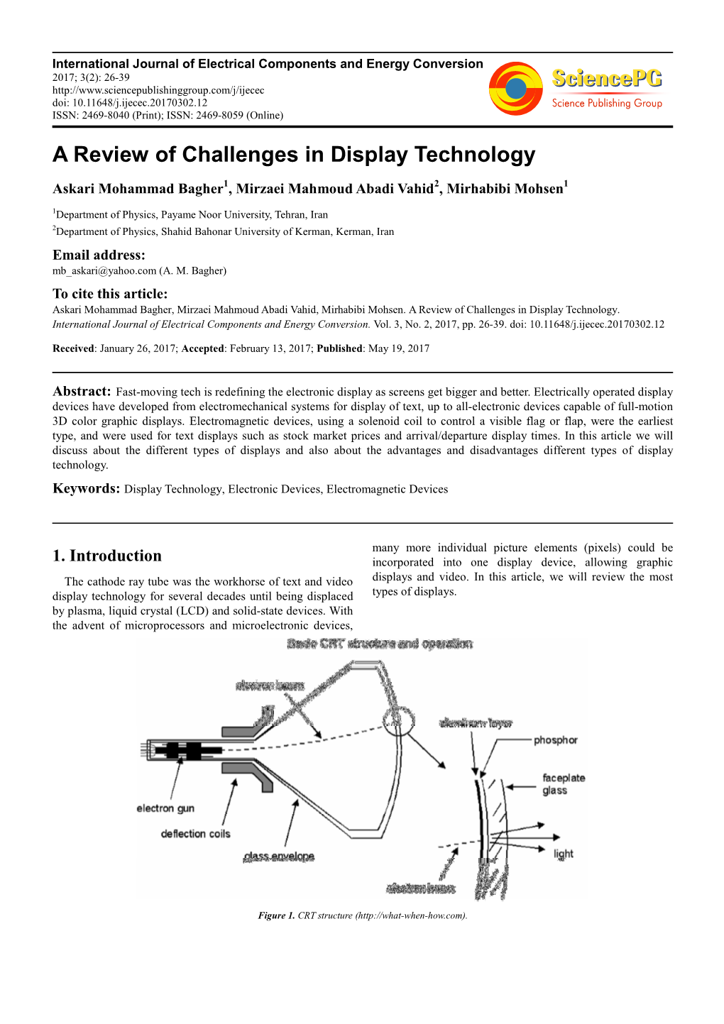 A Review of Challenges in Display Technology