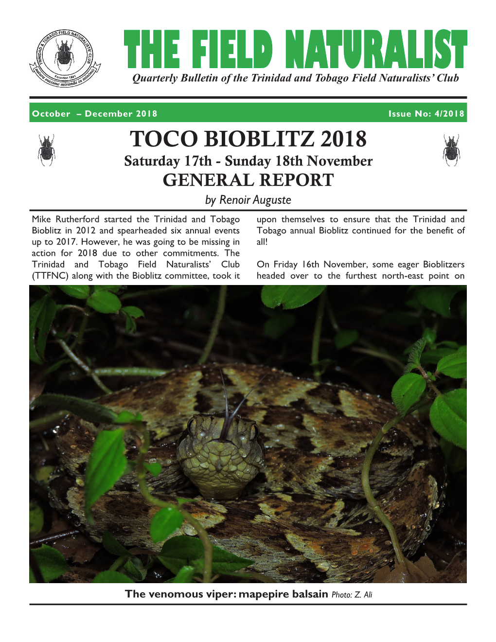 Toco Bioblitz 2018