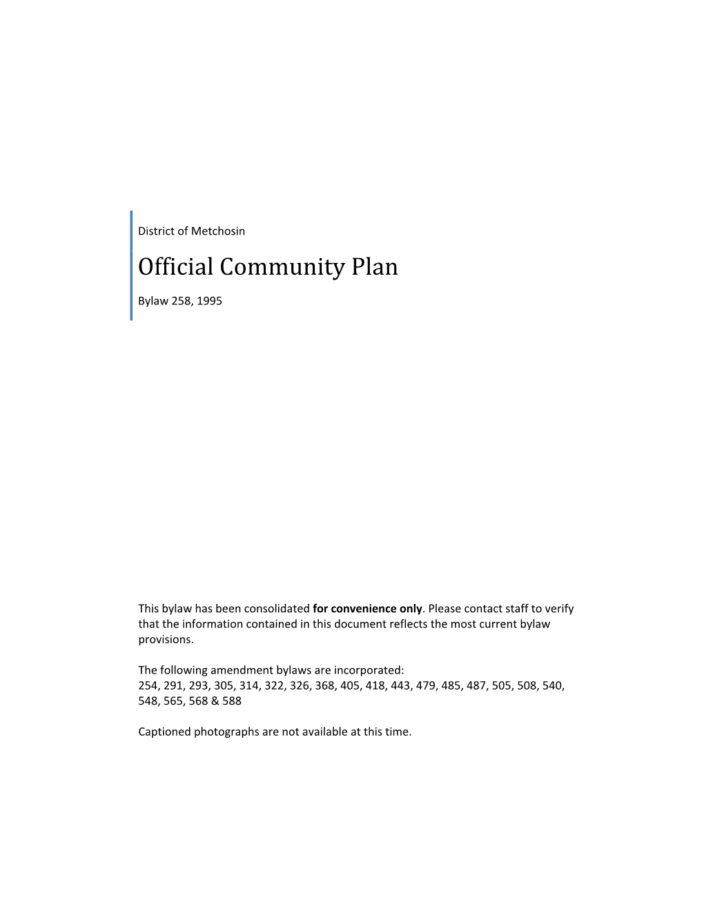 Official Community Plan