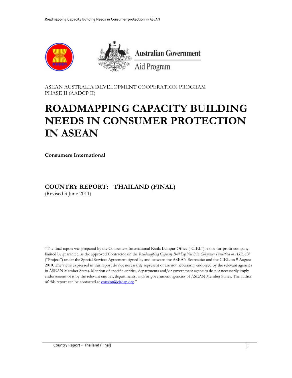 THAILAND (FINAL) (Revised 3 June 2011)