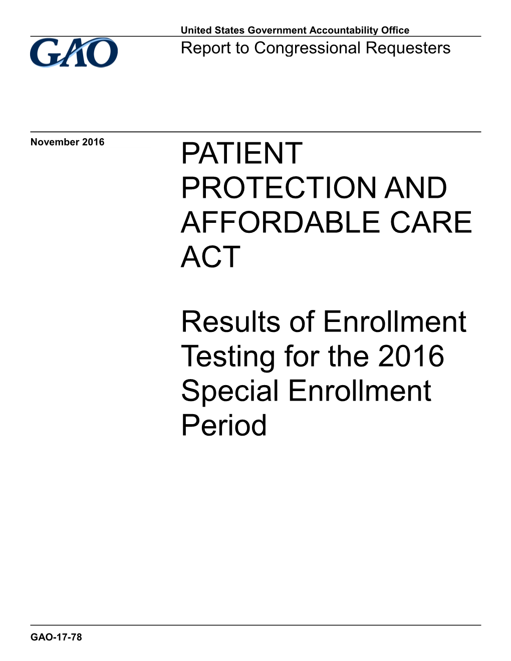 Gao-17-78, Patient Protection