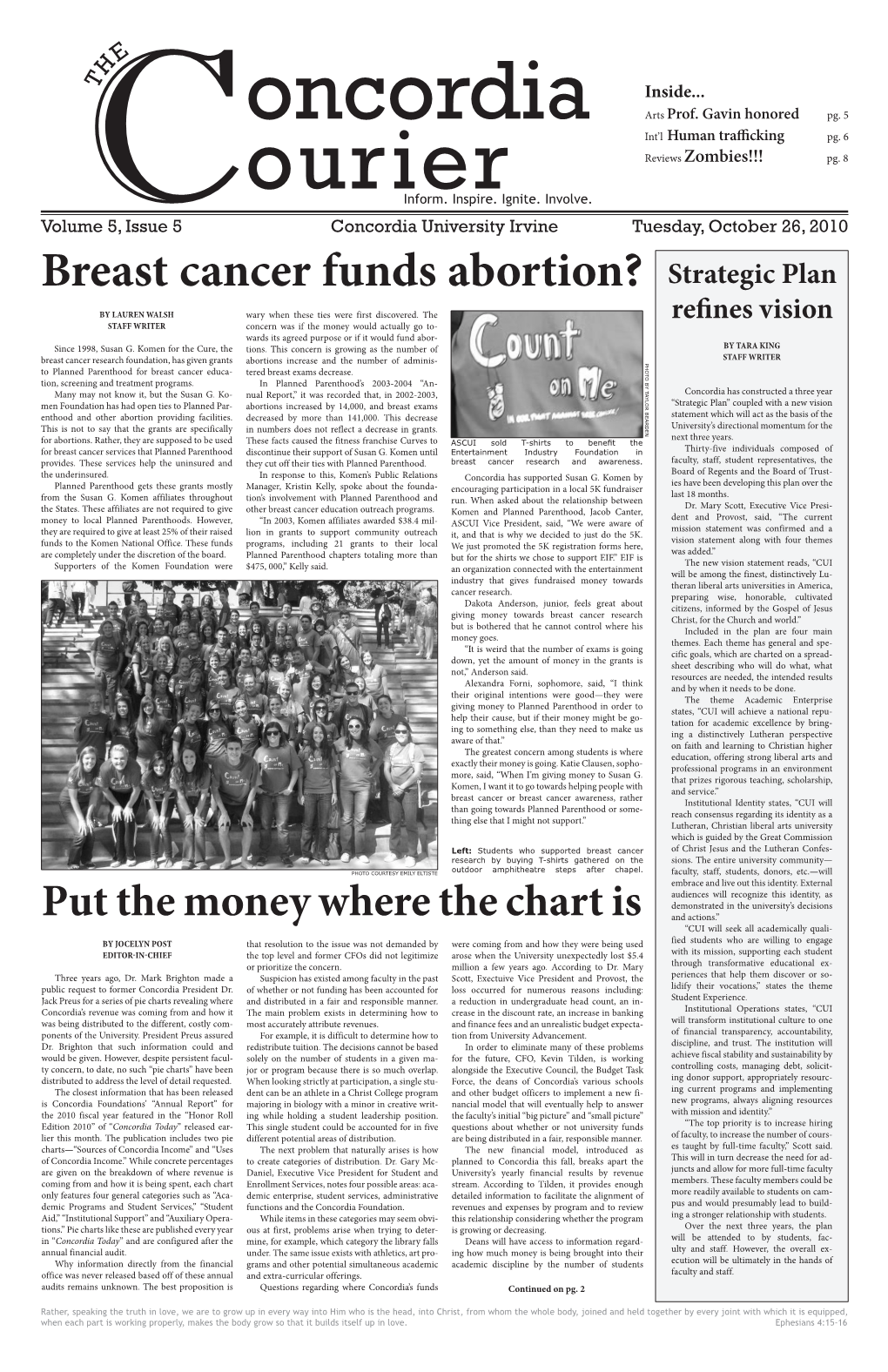 Breast Cancer Funds Abortion? Strategic Plan by LAUREN WALSH Wary When These Ties Were First Discovered
