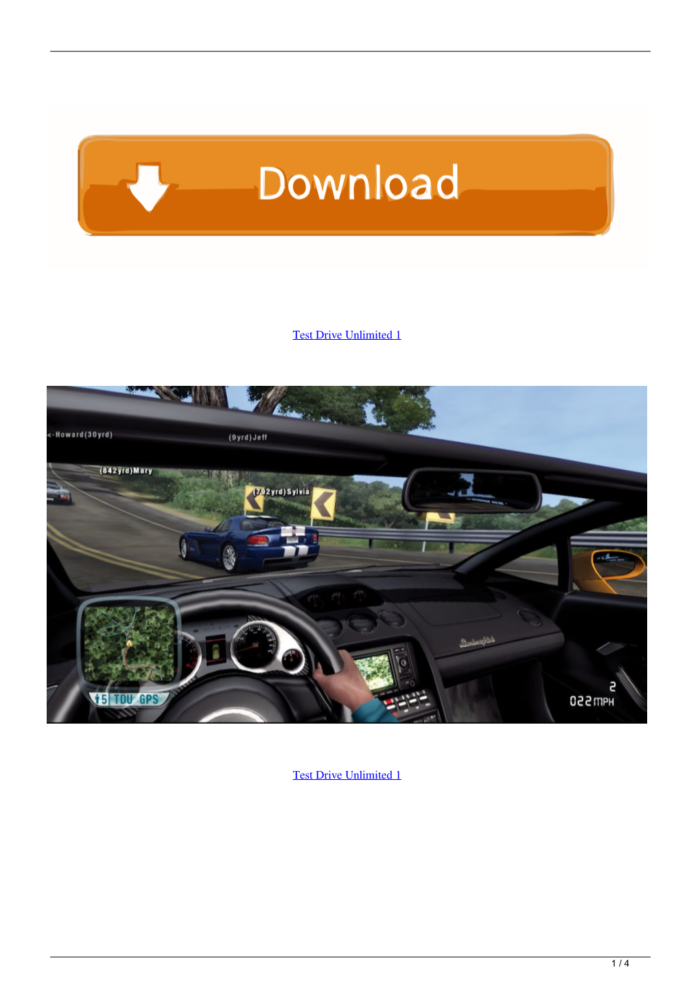 Test Drive Unlimited 1