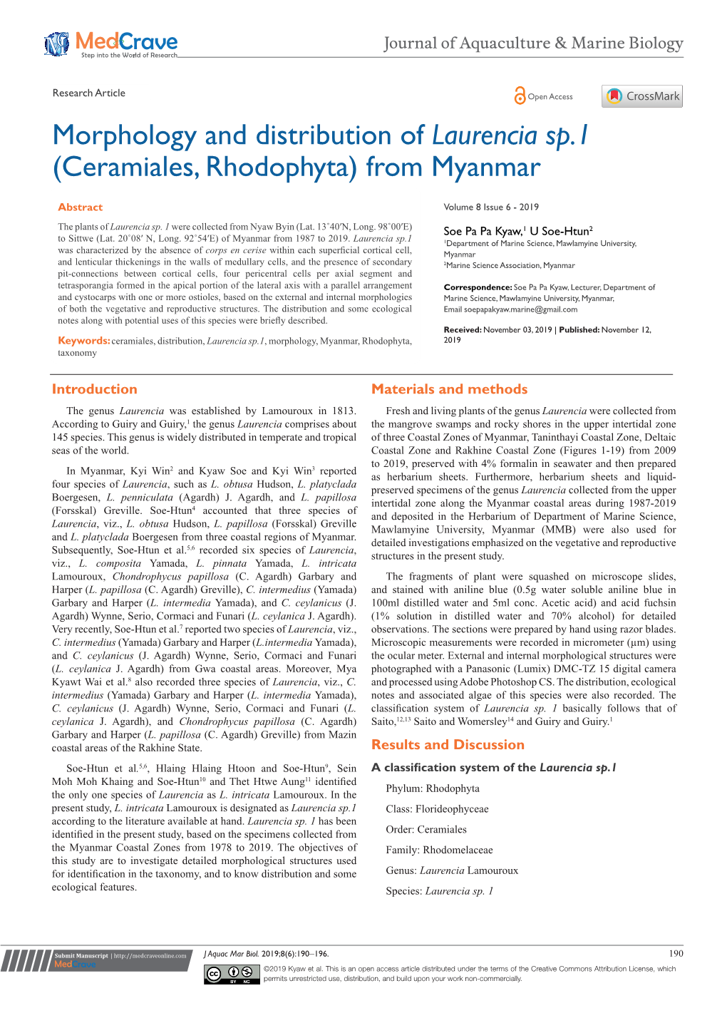 Ceramiales, Rhodophyta) from Myanmar