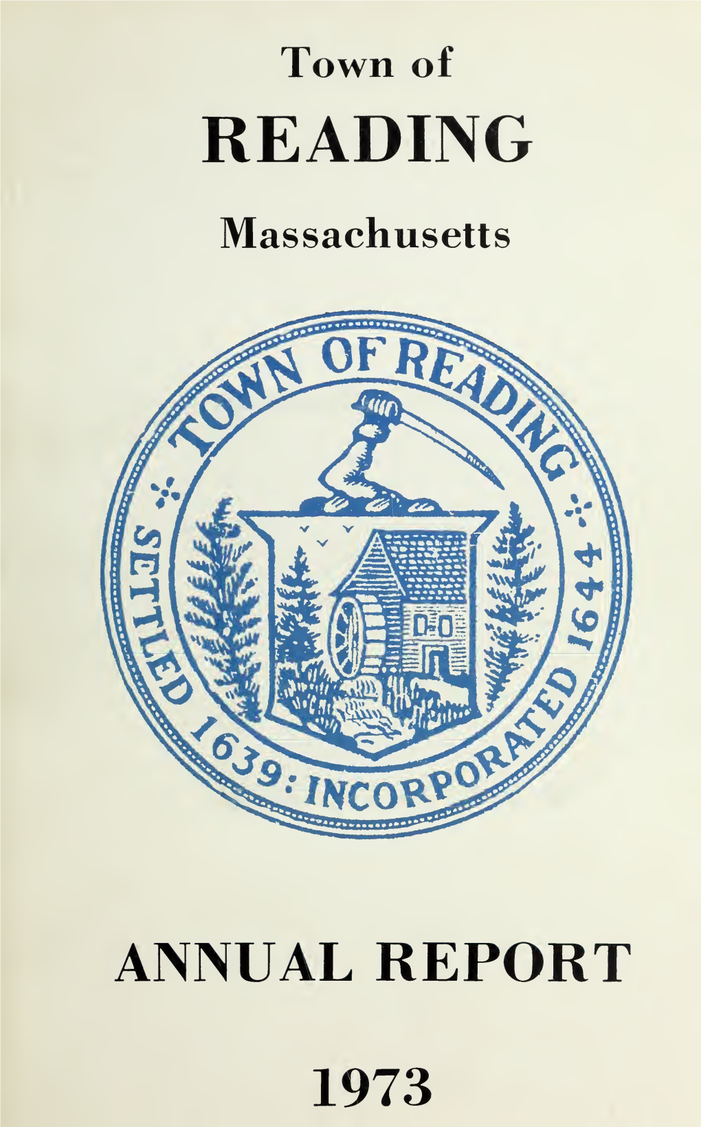 Town of Reading Massachusetts Annual Report