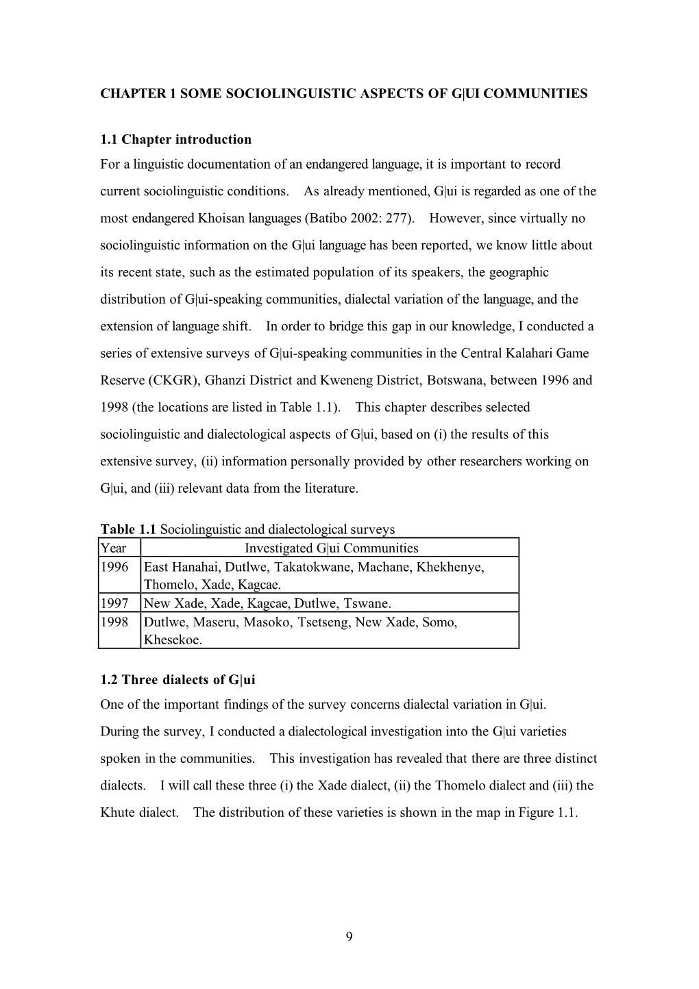 9 Chapter 1 Some Sociolinguistic