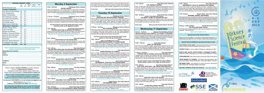 2013 Programme