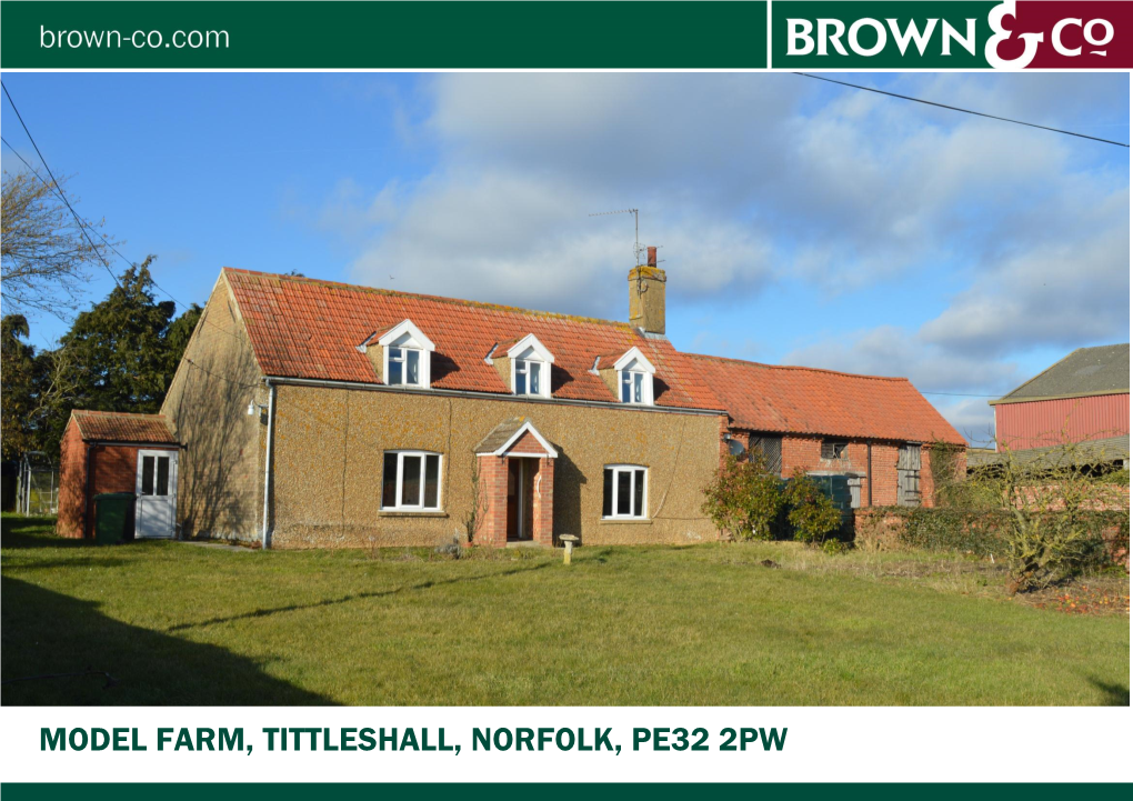 Model Farm, Tittleshall, Norfolk, Pe32 2Pw