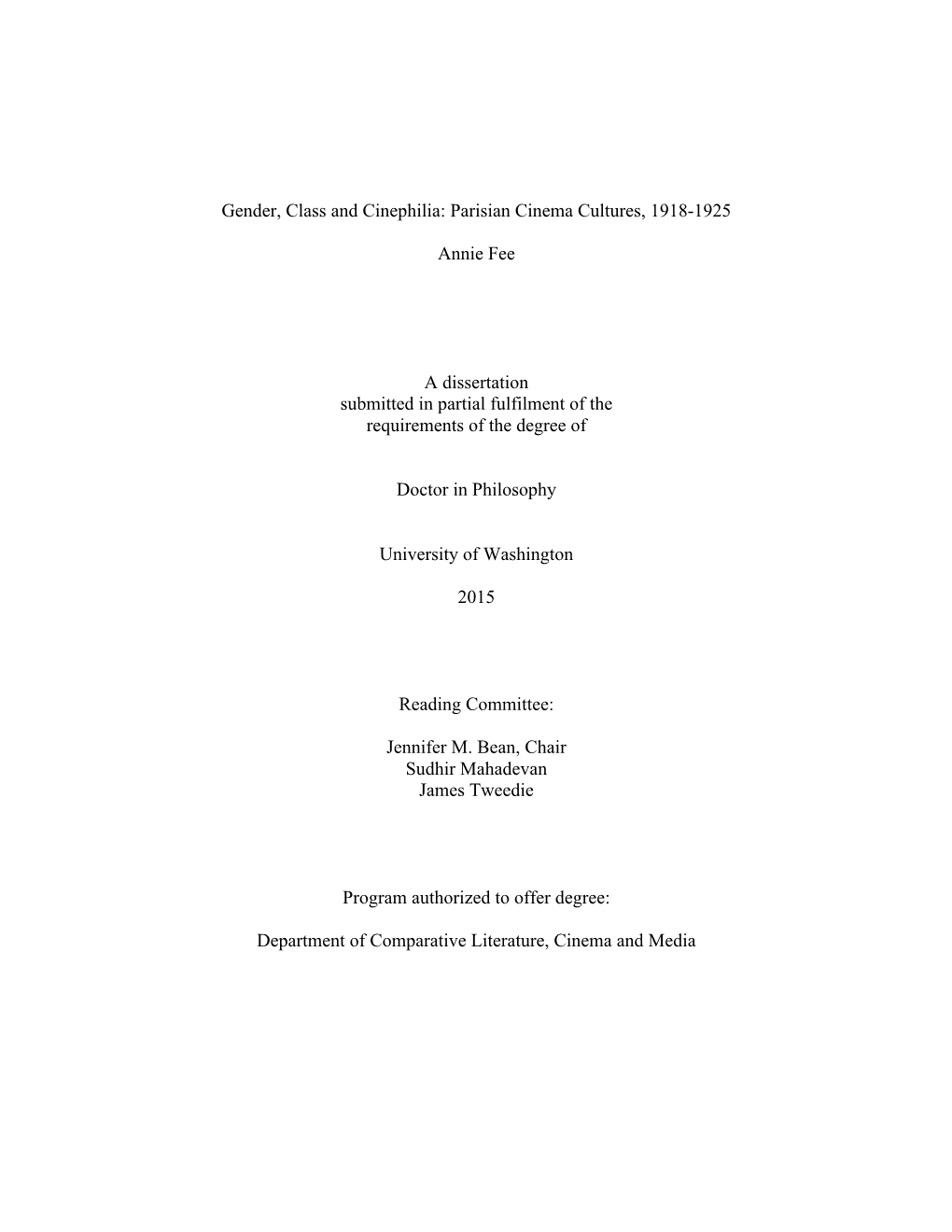 Annie Fee Complete Dissertation