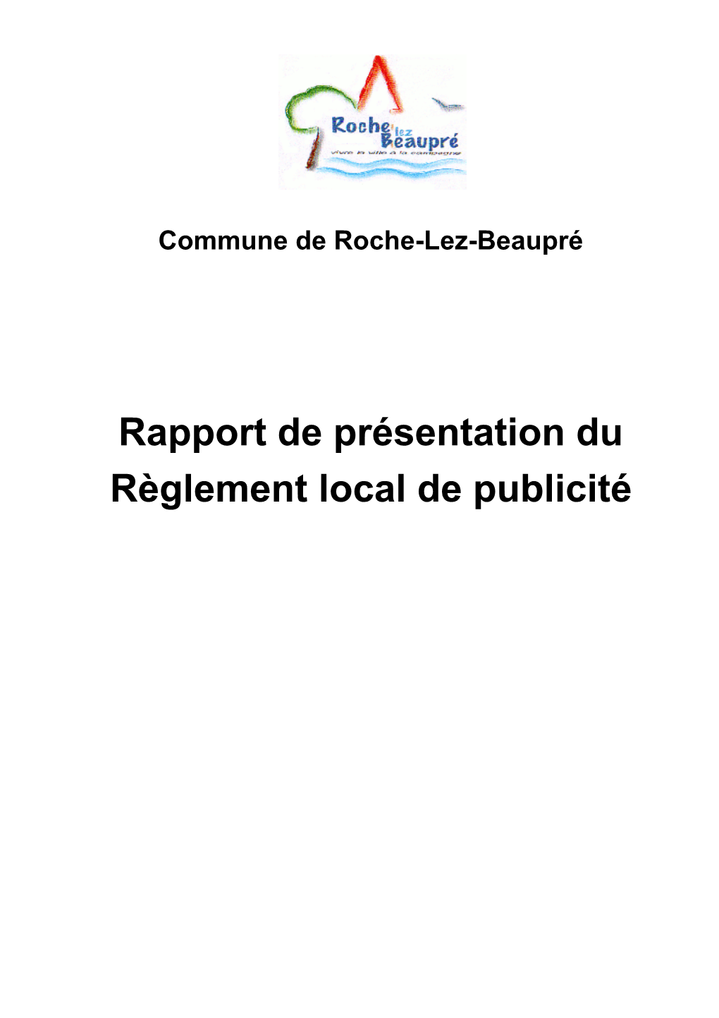 Rapport De Présentation Du Règlement