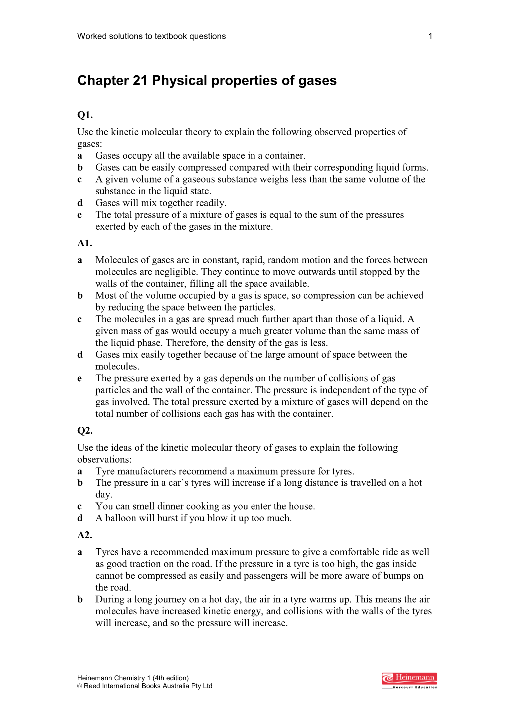 Chapter 21 Physical Properties Of Gases