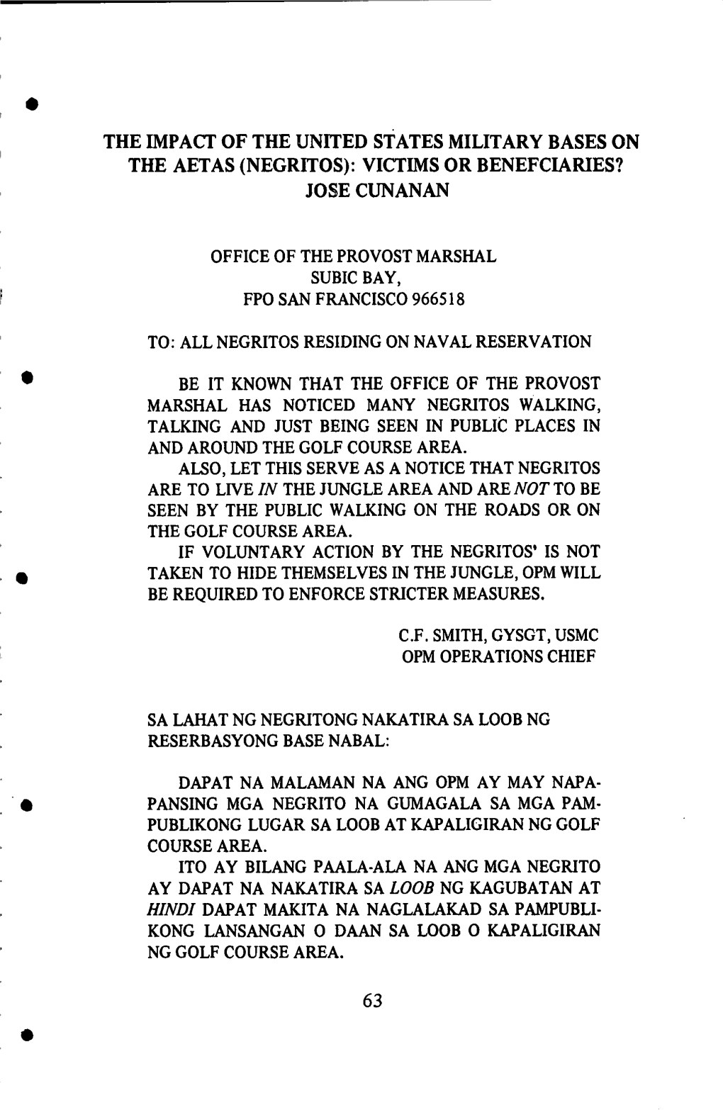 11 the Impact of the United States Military Bases on the Aetas (Negritos).Pdf