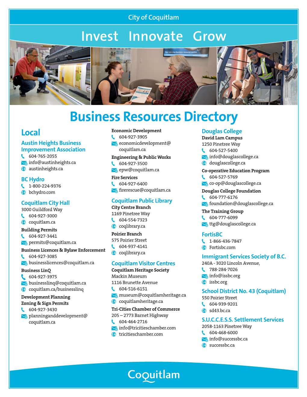 Business Resources Directory Invest Innovate Grow