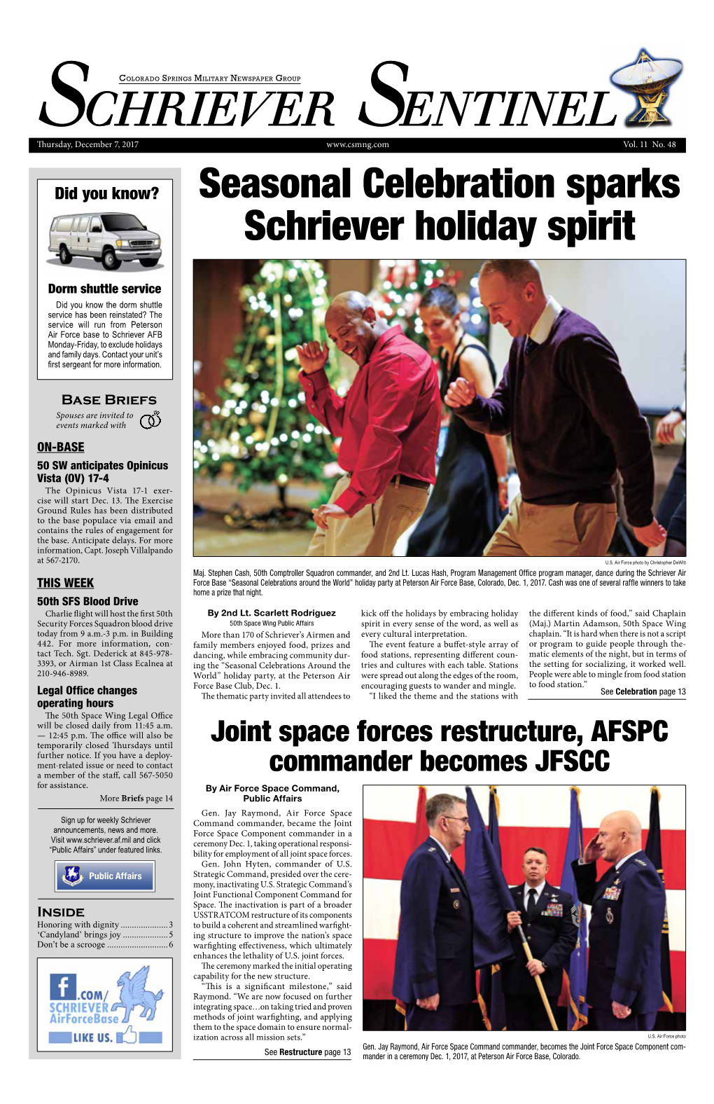 Seasonal Celebration Sparks Schriever Holiday Spirit