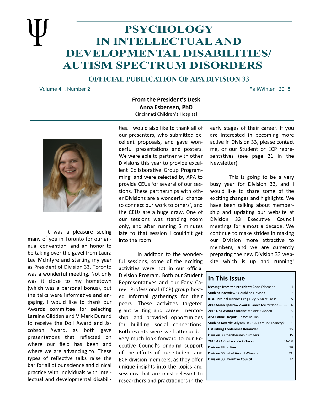 Autism Spectrum Disorders