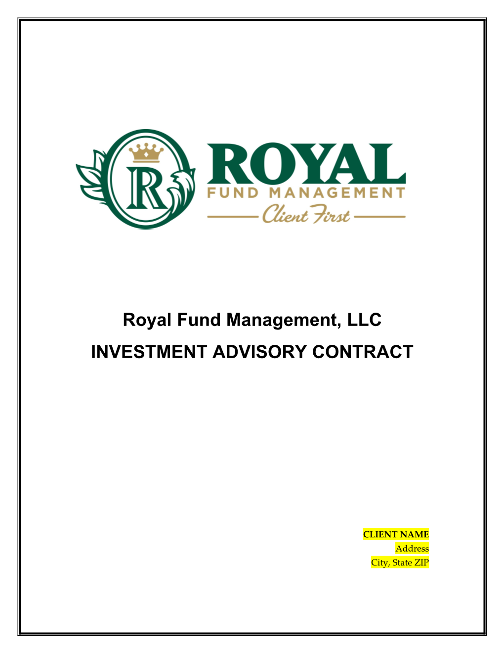 Royal Fund Management, LLC