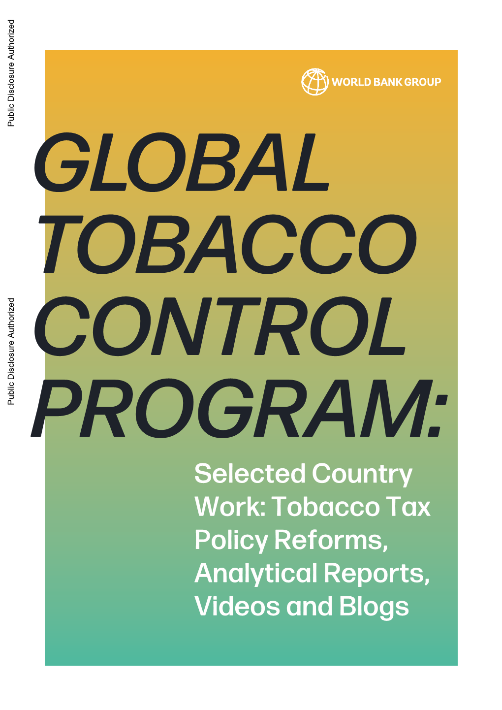 Global-Tobacco-Control-Program-Selected-Country-Work-Tobacco-Tax-Policy-Reforms