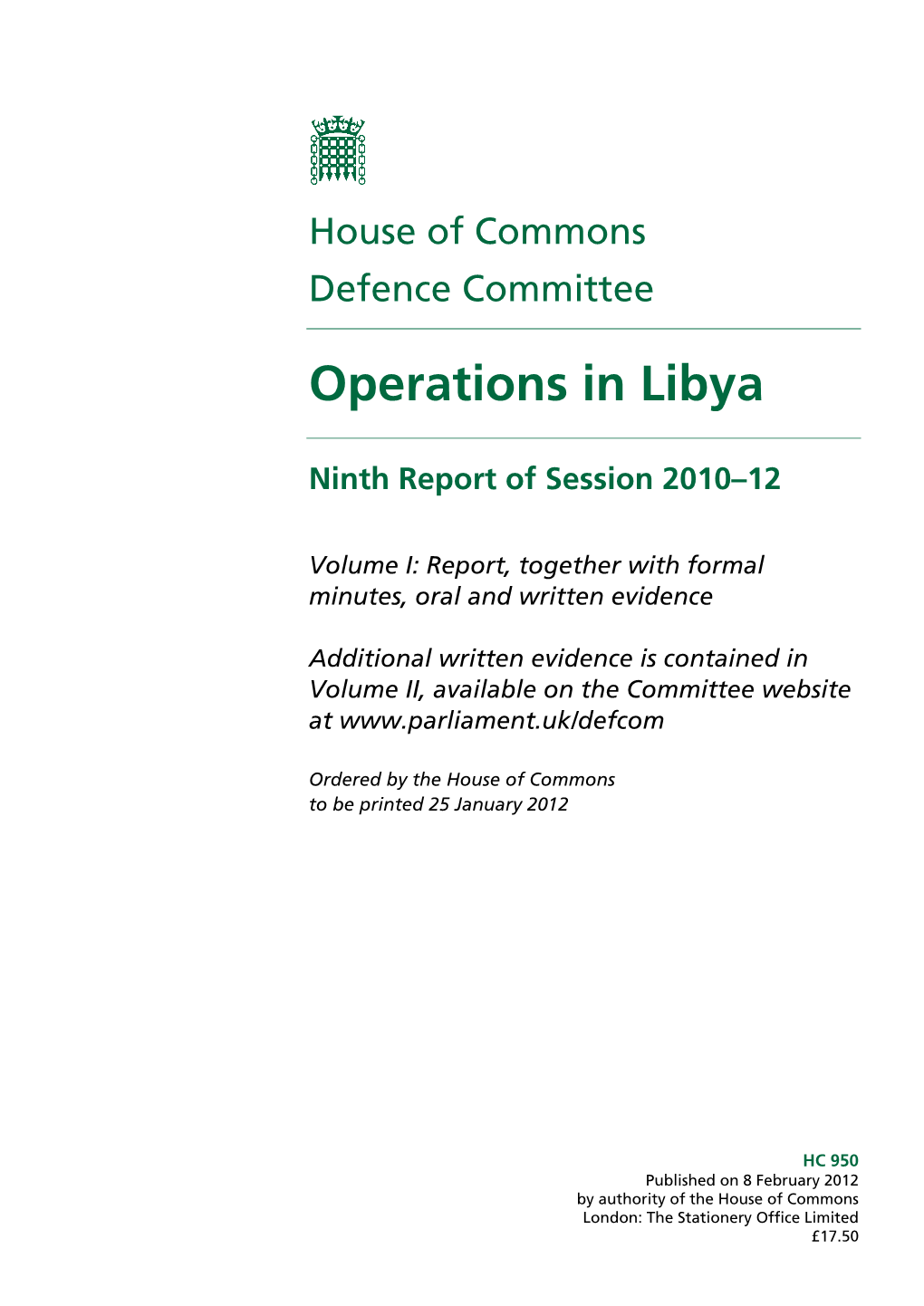 Operations in Libya