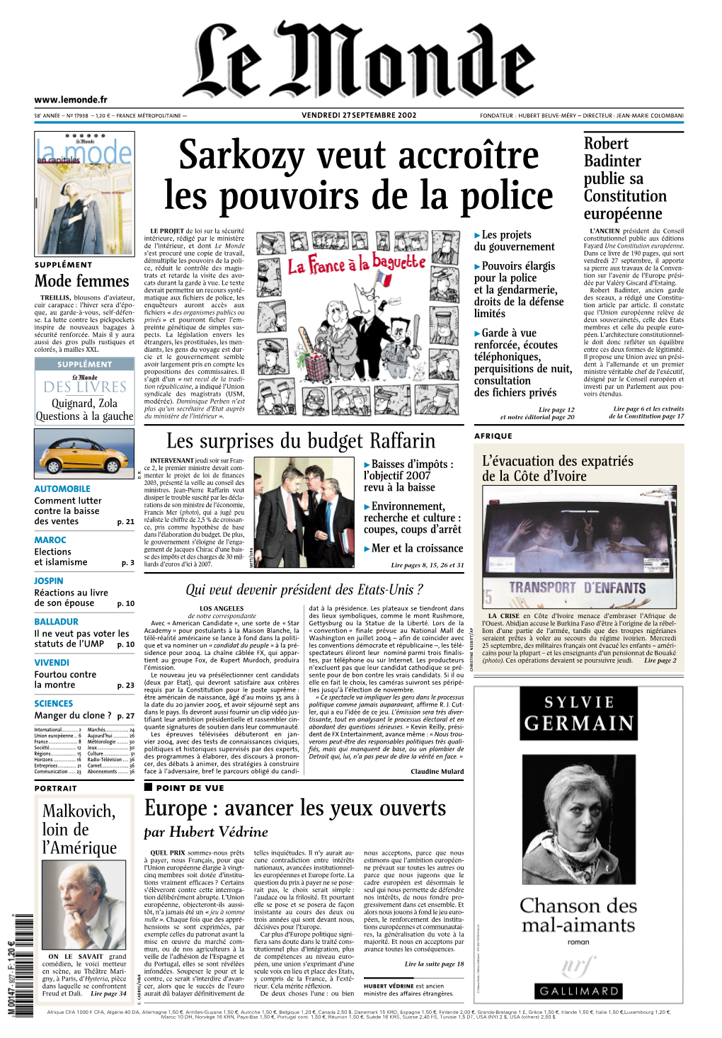 Sarkozy Veut Accroître Les Pouvoirs De La Police