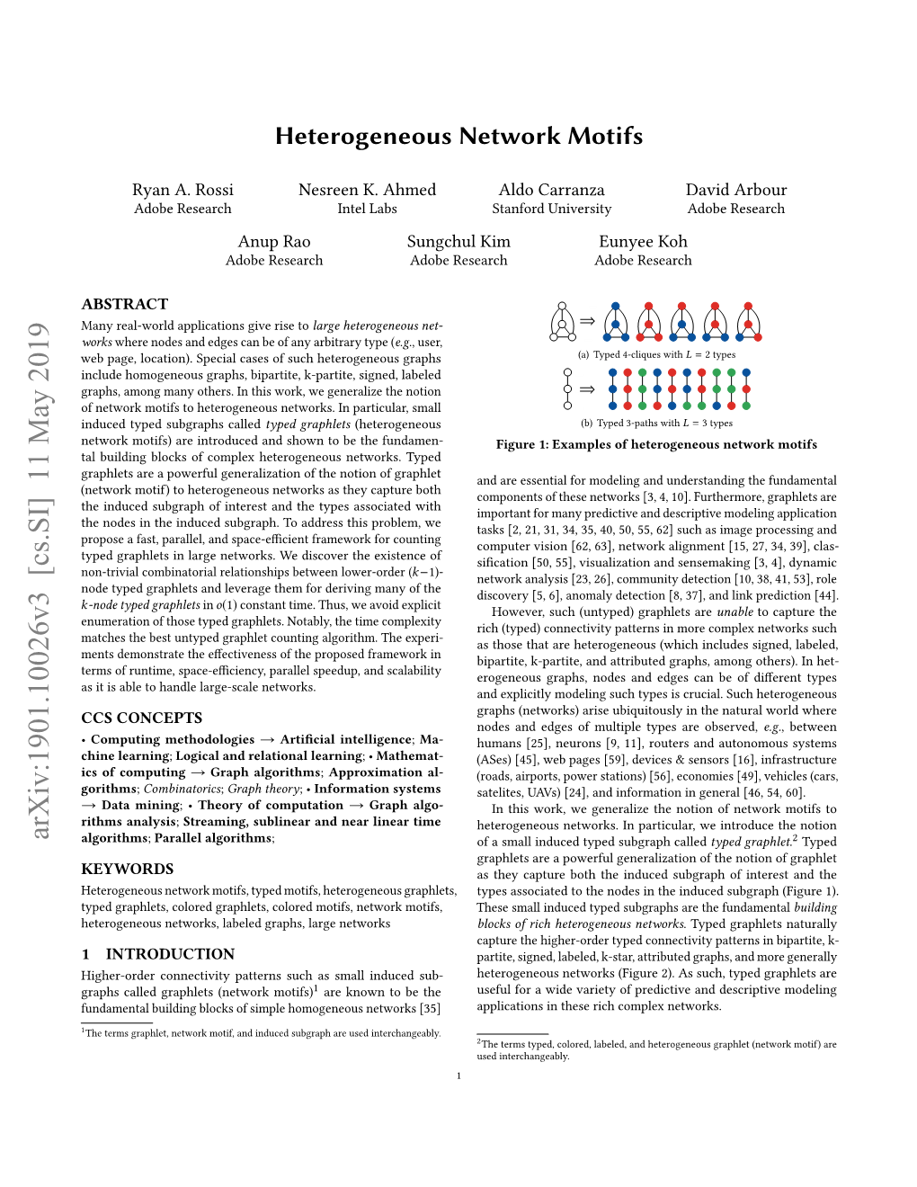 Heterogeneous Network Motifs