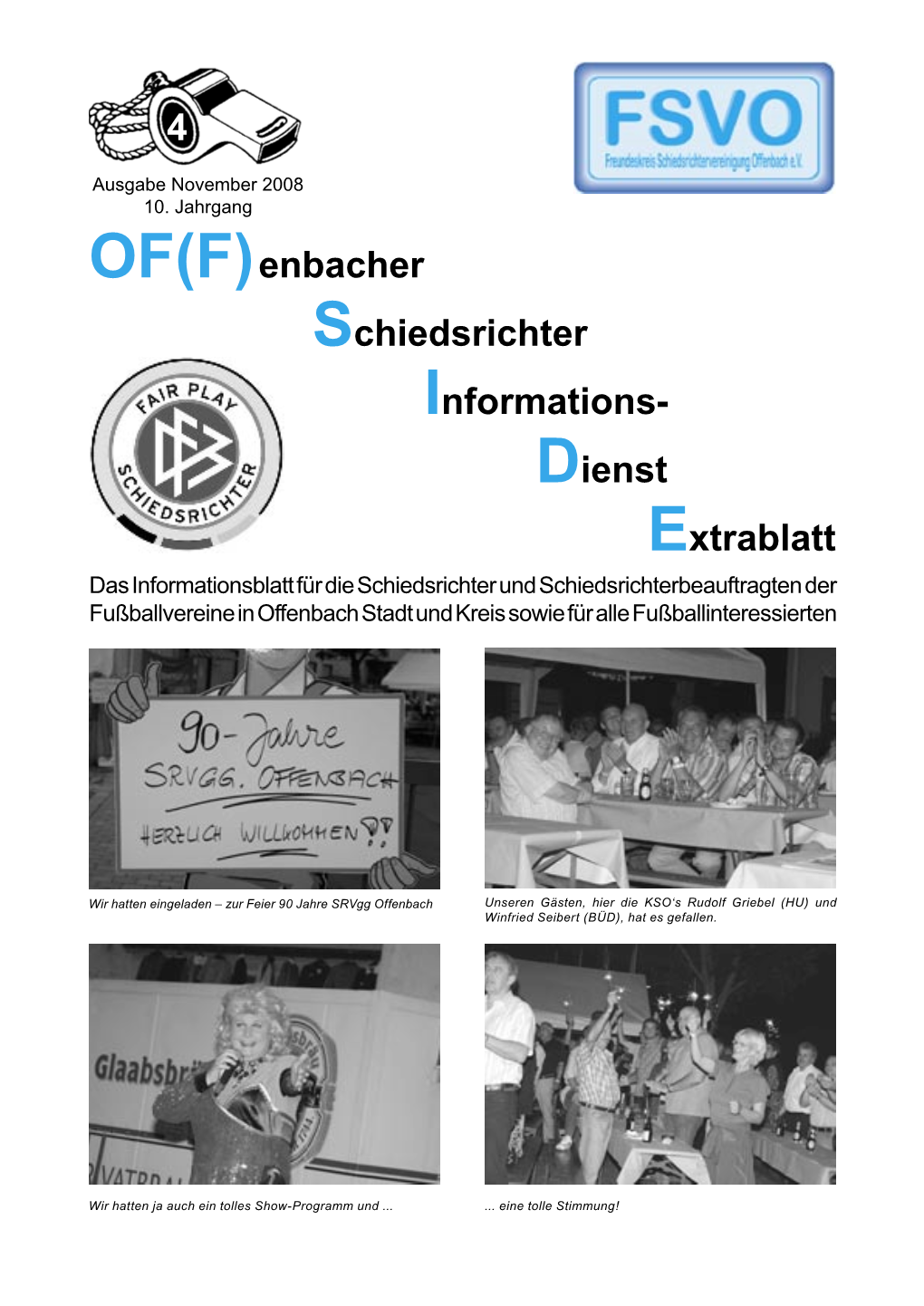 OF(F)Enbacher Schiedsrichter Informations- Dienst Extrablatt