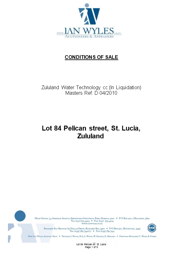 Conditions of Sale