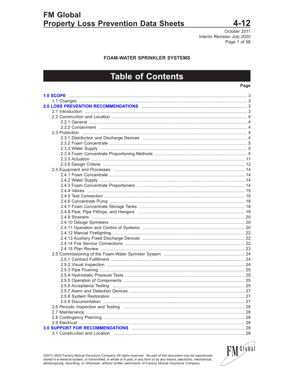 DS 4-12 Foam-Water Sprinkler Systems (Data Sheet)