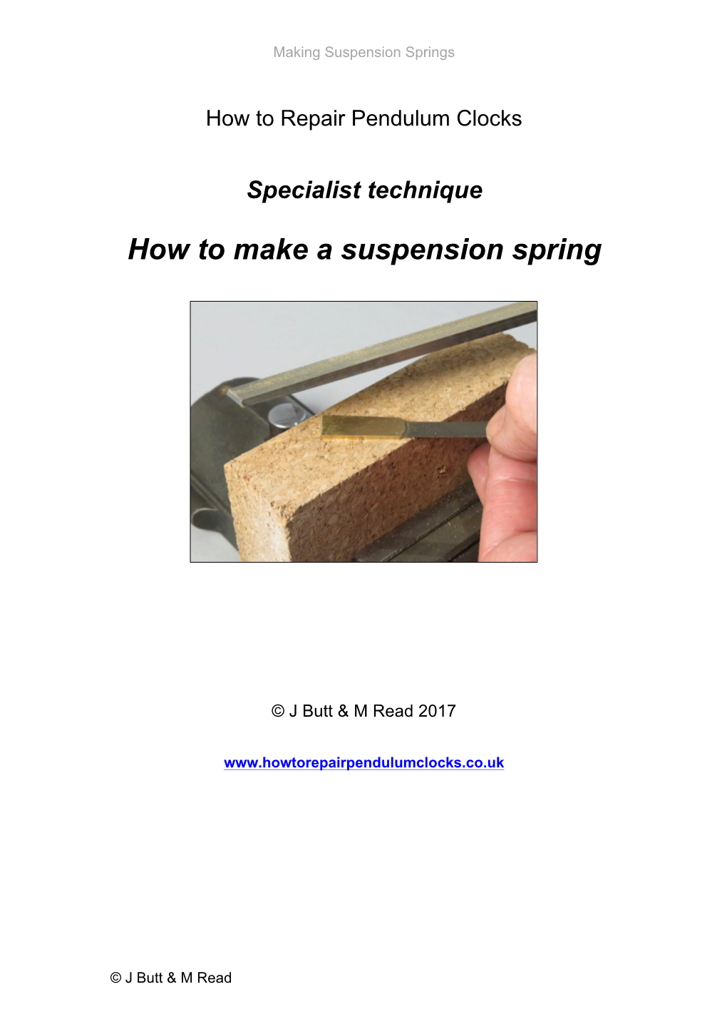 How to Make a Suspension Spring
