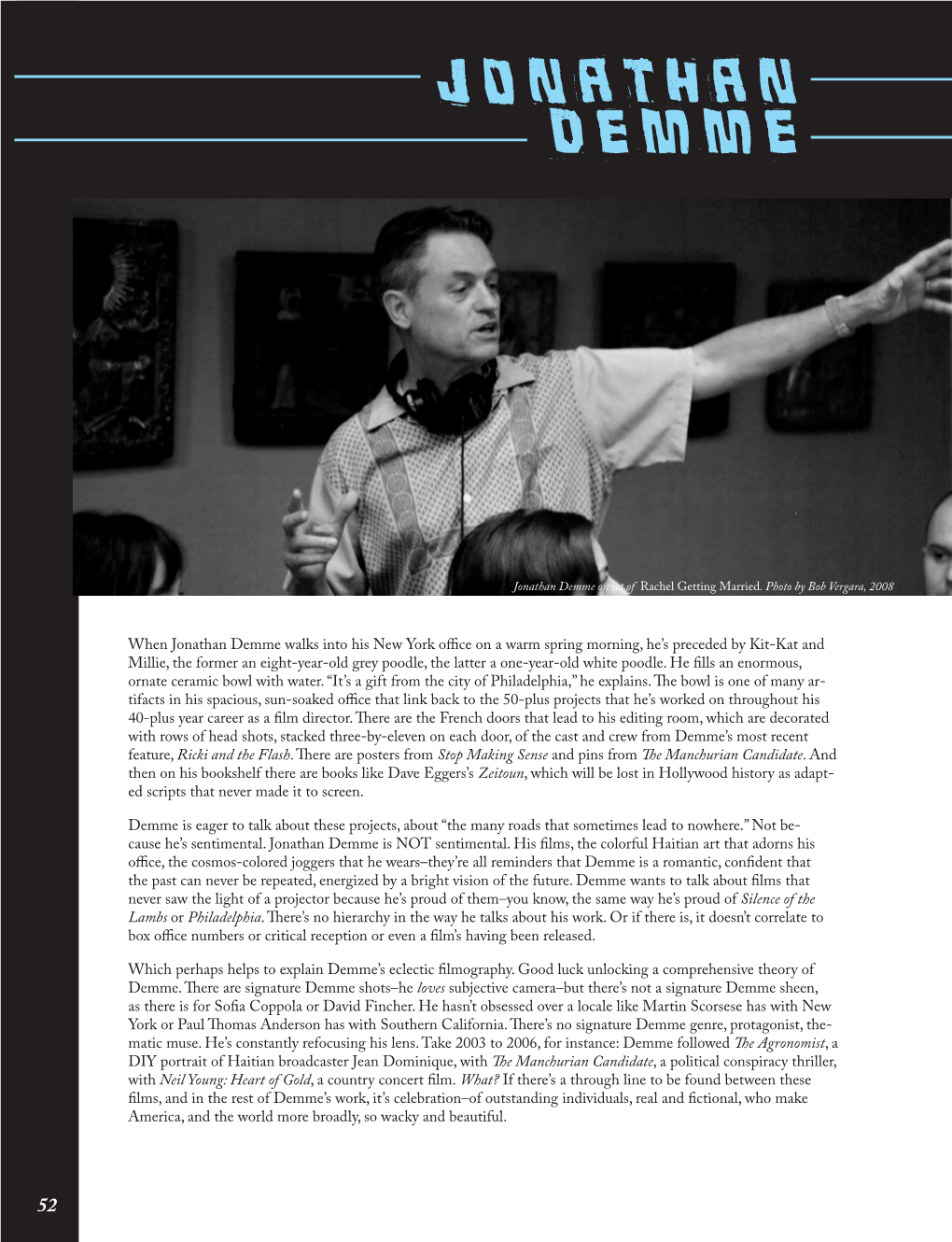 Jonathan Demme Interview