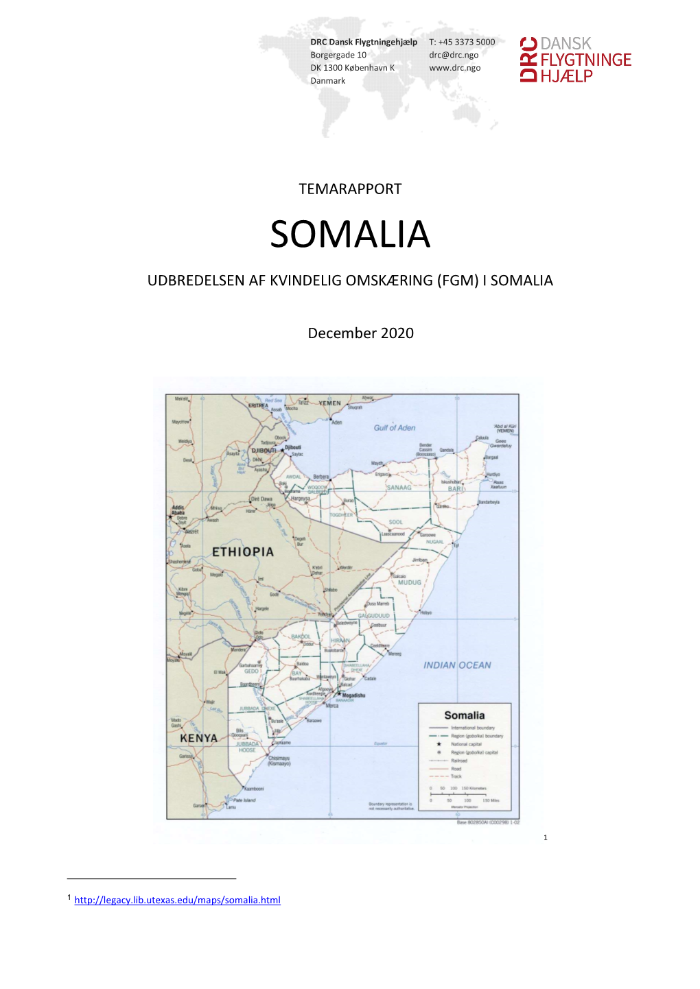 Somalia Udbredelsen Af Kvindelig Omskæring (Fgm) I Somalia