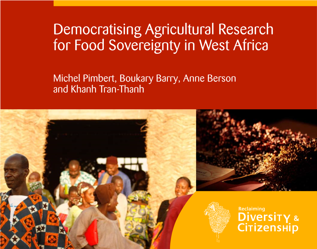 Democratising Agricultural Research for Food Sovereignty in West Africa