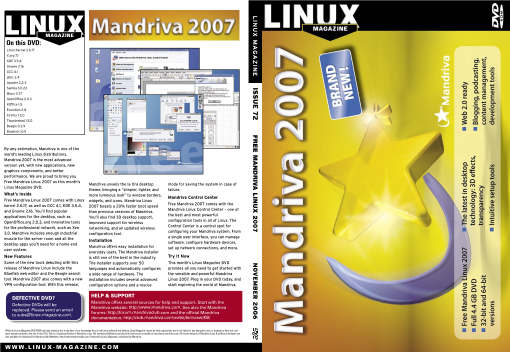 DVD: Mandriva Linux 2007